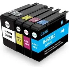 HP 950XL Siyah-951XL Mavi-951XL Sarı-951XL Kırmızı Yüksek Kapasite Muadil Kartuş