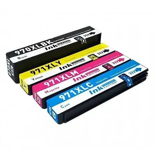 HP 970XL SİYAH-971XL MAVİ-SARI-KIRMIZI MUADİL KARTUŞ